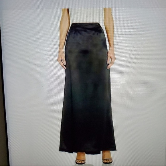 Alex Evenings Long Satin Fishtail Skirt NWT - Picture 1 of 14
